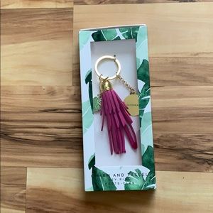 Charm & tassel for keys, purse, wallet, etc
